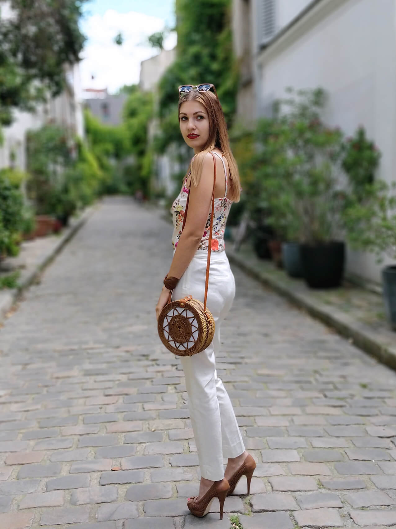 blog 19 janvier paris sac rond bali panier tenue - De la verdure et du soleil