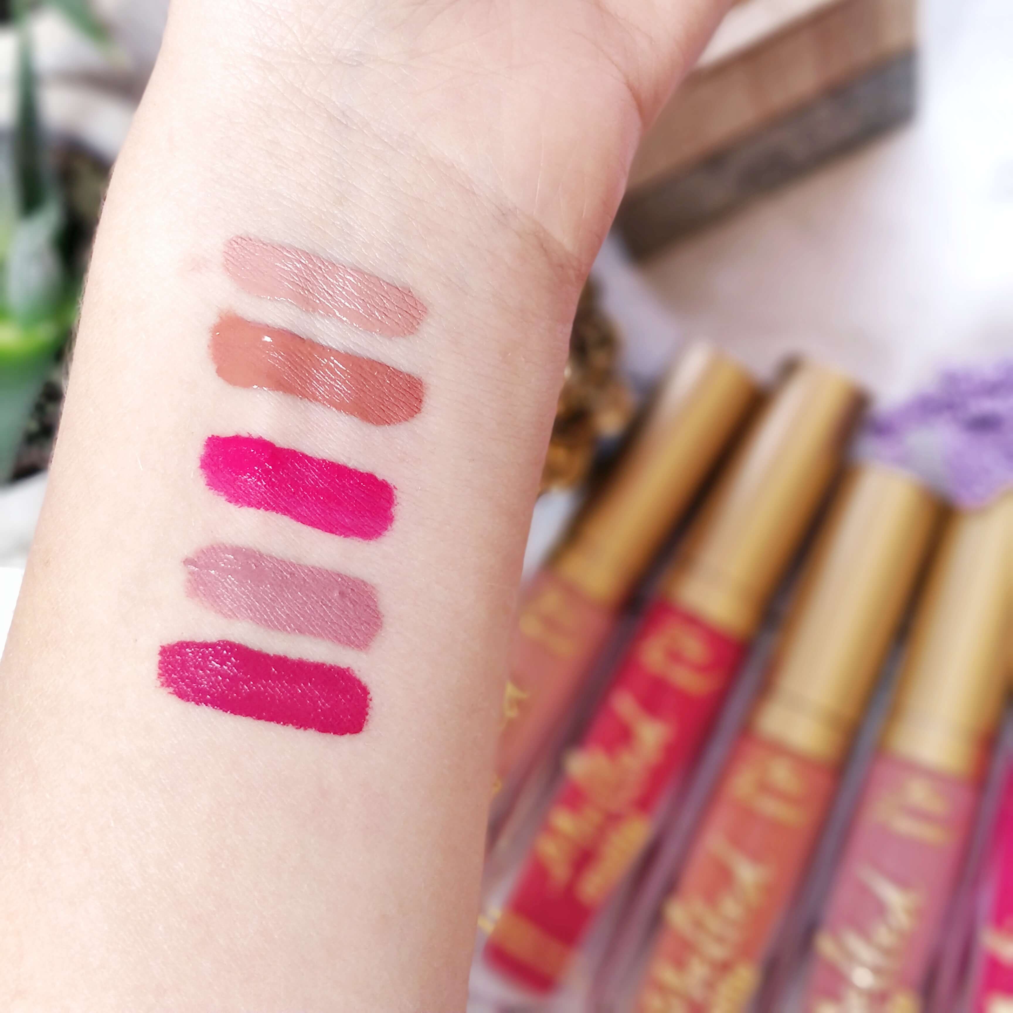 rouge à lèvres too faced melted matte swatch - Je teste une quarantaine de rouges à lèvres liquides !