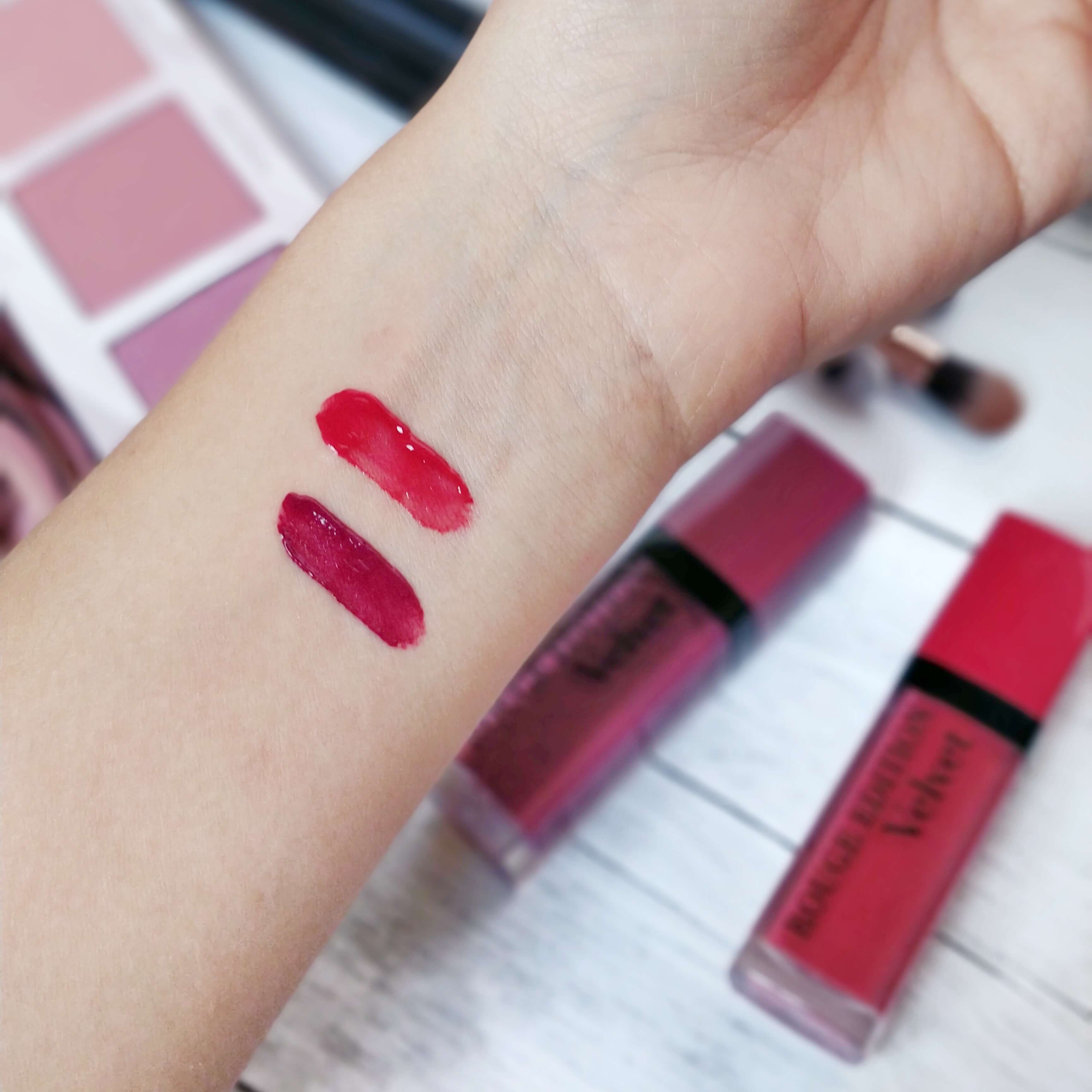 rouge à lèvres velvet bourjois swatch - Je teste une quarantaine de rouges à lèvres liquides !