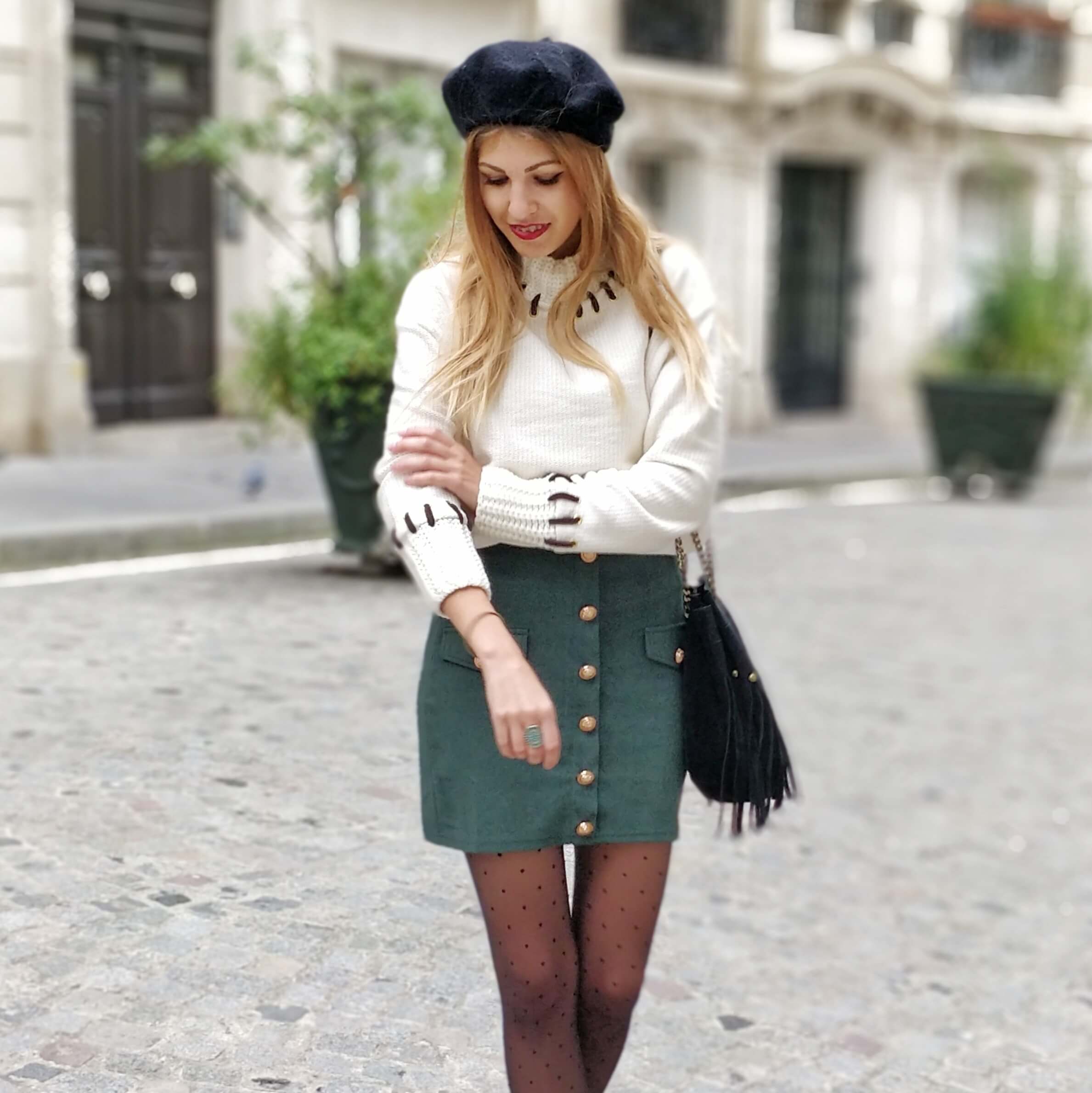 blog mode paris jupe sapin hiver - La couleur de l'hiver