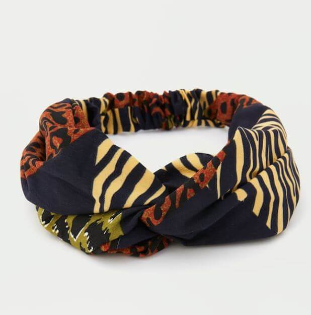 bandeau imprimé animal pull and bear - On accessoirise nos cheveux !