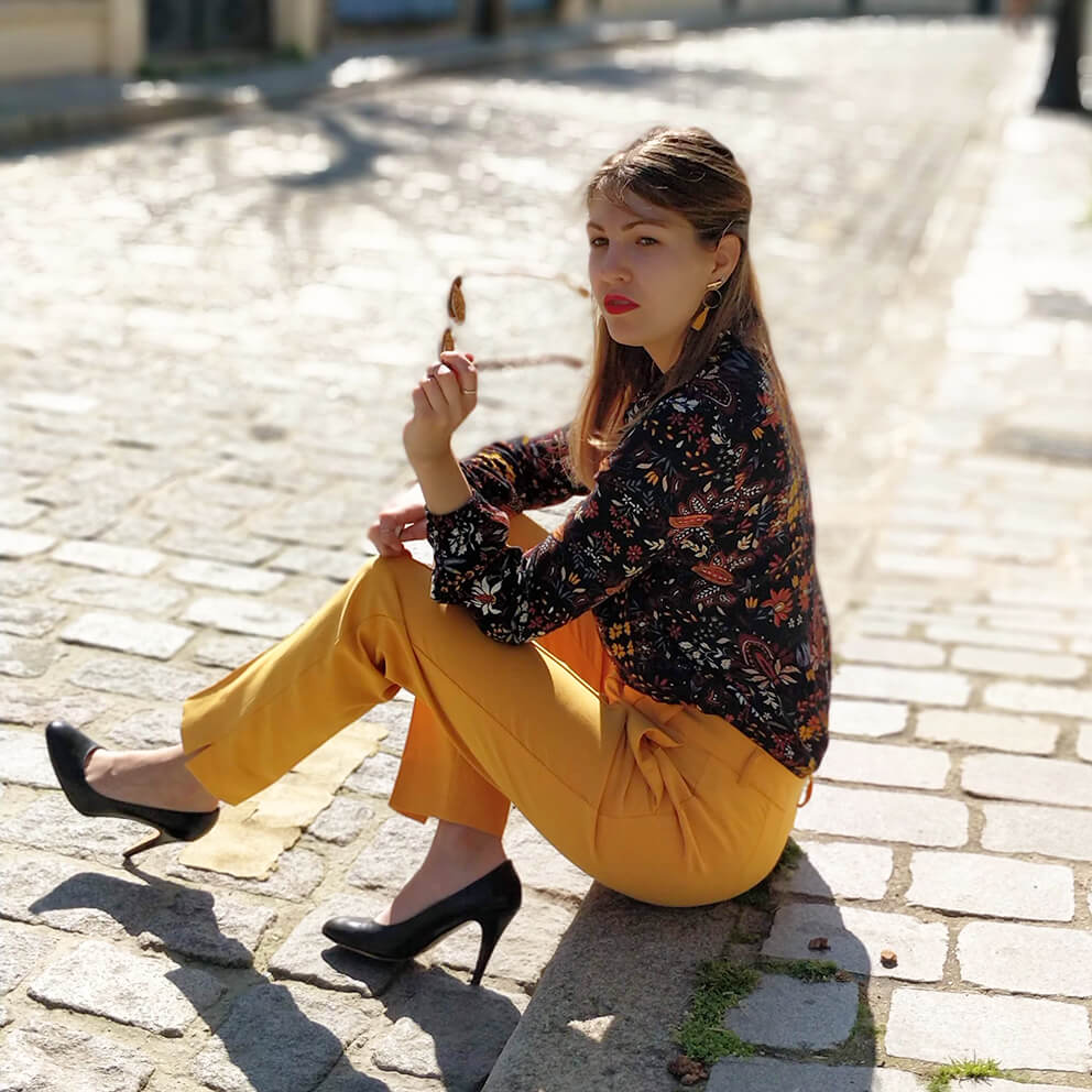 blog mode paris 19 janvier pantalon jaune - Du bonheur et de la couleur