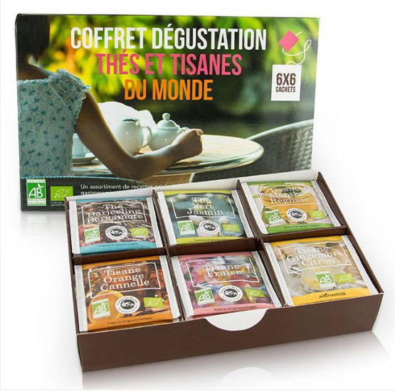 coffret thé bio - Idées cadeaux éthiques et éco-responsables