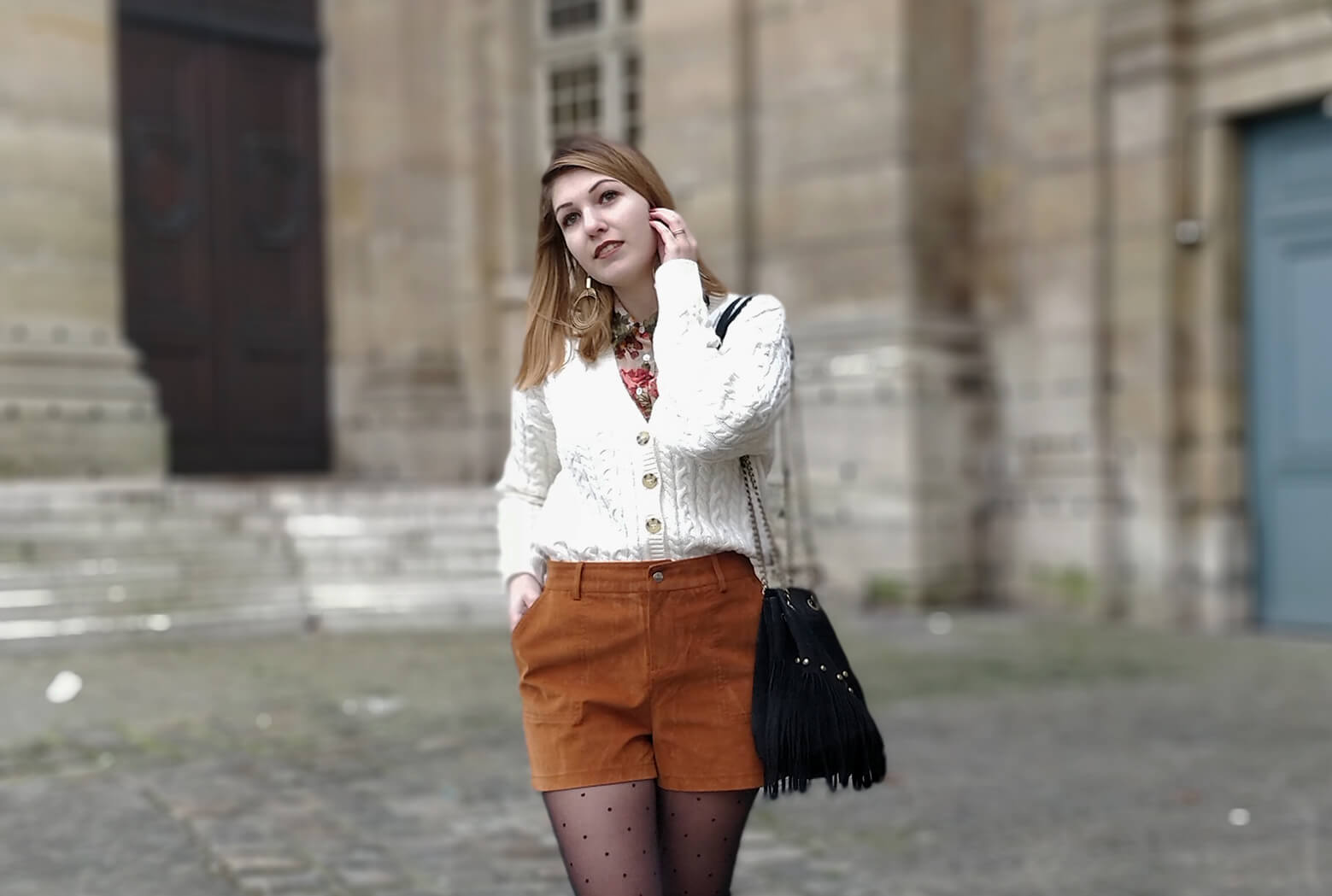 blog 19 janvier mode tenue short suedine - L'amour des shorts en hiver