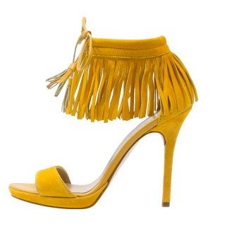 chaussures jaune - Une couleur : le jaune moutarde