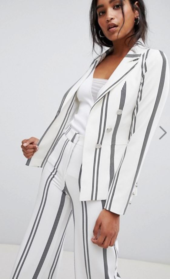 asos ensemble blazer rayures - Payer moins cher sur Asos, c'est possible !