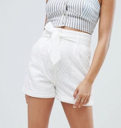 short blanc asos brodé - Payer moins cher sur Asos, c'est possible !