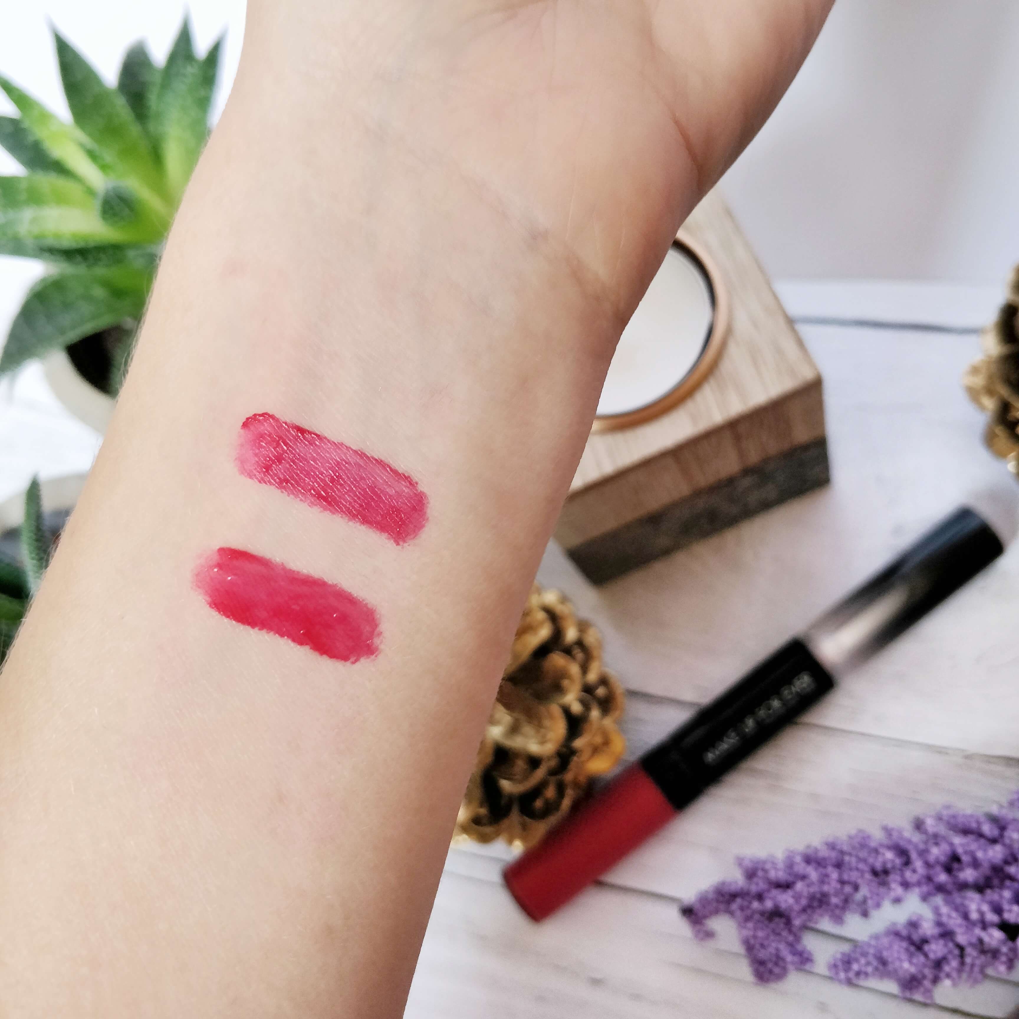 rouge à lèvres liquide make up forever swatch - Je teste une quarantaine de rouges à lèvres liquides !
