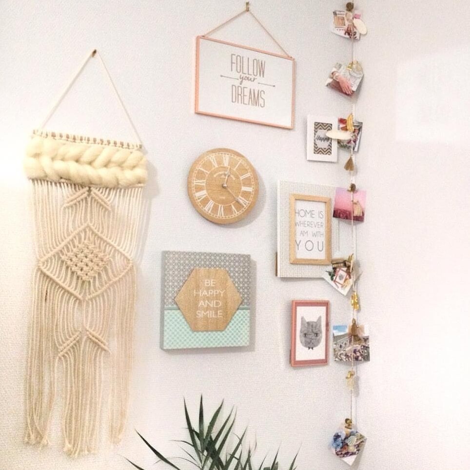 macramé mur de cadres décoration - Ce qu'Instagram m'a fait acheter...